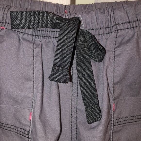 wonder wink SP Gray Pink Cargo Style Drawstring Scrub Pants - Picture 6 of 13
